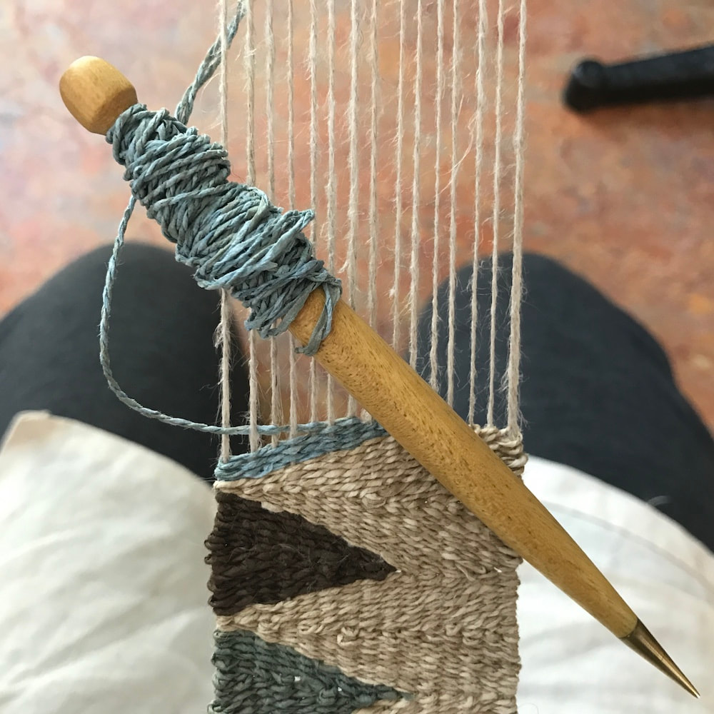 Purl & Loop Weaving Sett Checker and Curved Weaving Needle Weave Happens 
